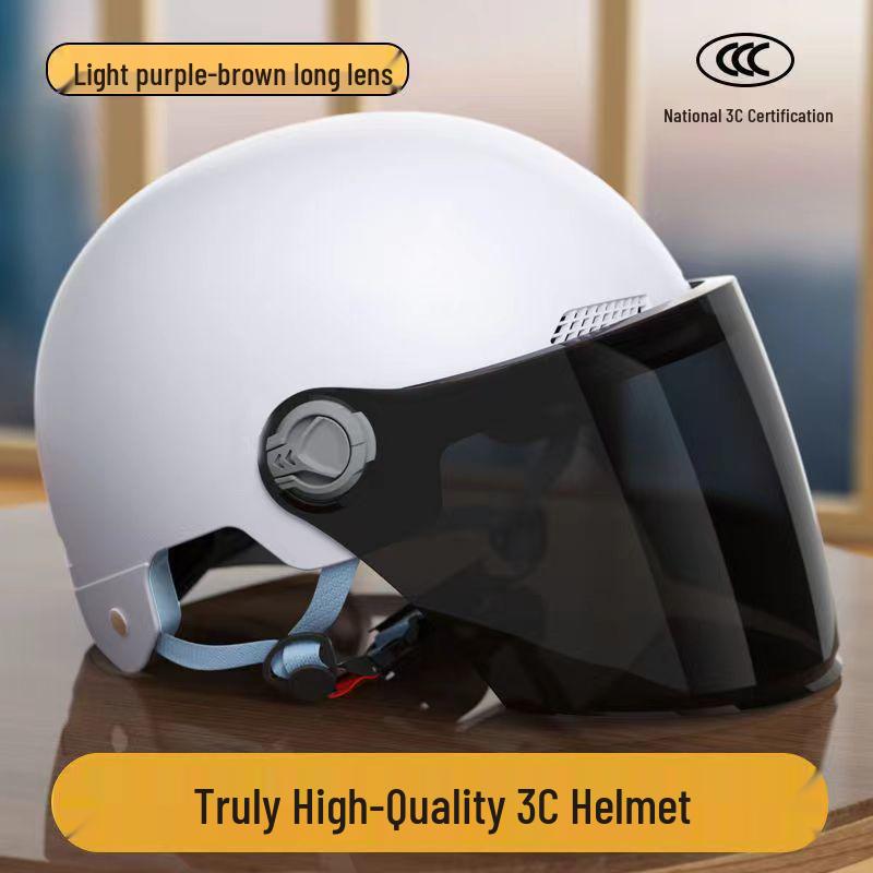 3C Certified Universal Electric Bicycle Helmet for Men & Women - Summer Sun Protection, All-Season Half Helmet for Motorcycle Safety Helmet
3C Certified Universal Electric Bicycle Helmet for Men & Women - Summer Sun Protection, All-Season Half Helmet for Motorcycle Safety Helmet