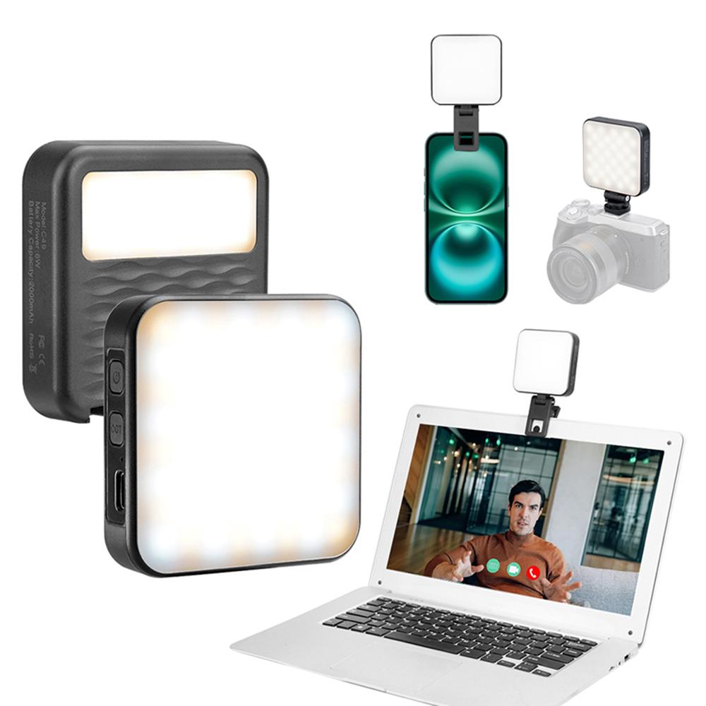 C49 Mini Portable 3 Color Temperatures Photography Video Light Phone Laptop Clip-On Dual Side Fill Light Type A
C49 Mini Portable 3 Color Temperatures Photography Video Light Phone Laptop Clip-On Dual Side Fill Light Type A