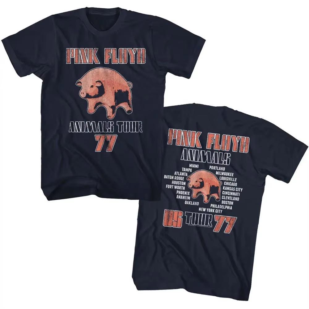 Summer 90s Vintage Rock Tops Pink Floyd TShirt Animals Tour 1977 Navy Blue T Shirt 1Cotton Graphic Tees Vintage Print Tshirt XL
Summer 90s Vintage Rock Tops Pink Floyd TShirt Animals Tour 1977 Navy Blue T Shirt 1Cotton Graphic Tees Vintage Print Tshirt XL