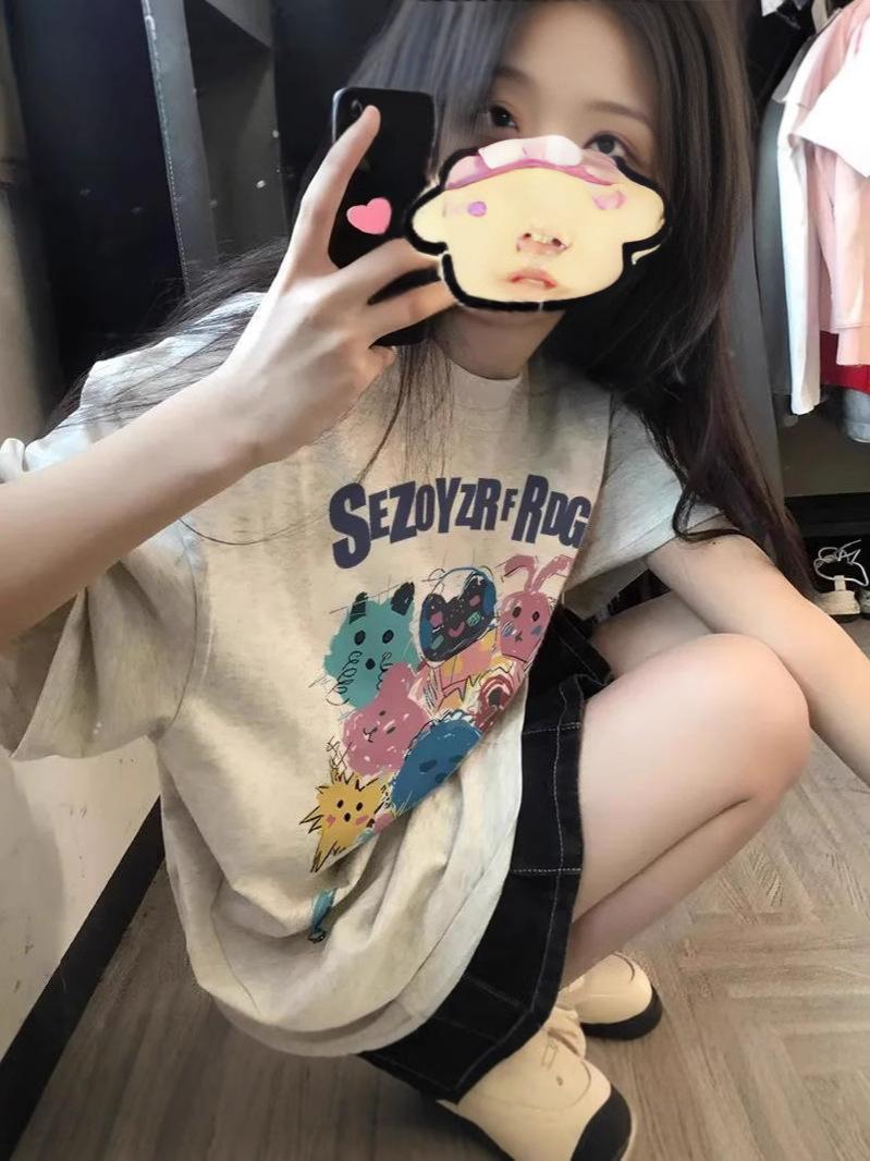 Large size 100kg pure cotton short-sleeved t-shirt women s summer new loose round neck design sense chic versatile casual top M грязно-белый
Large size 100kg pure cotton short-sleeved t-shirt women s summer new loose round neck design sense chic versatile casual top M грязно-белый