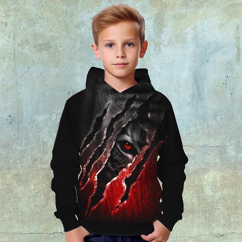 Boys 3D Animal Tiger Hoodie Pullover Long Sleeve 3D Print Fall Winter Fashion Streetwear Cool Kids 3-12 Years Outdoor Casual Daily Regular Fit 110cm
Boys 3D Animal Tiger Hoodie Pullover Long Sleeve 3D Print Fall Winter Fashion Streetwear Cool Kids 3-12 Years Outdoor Casual Daily Regular Fit 110cm