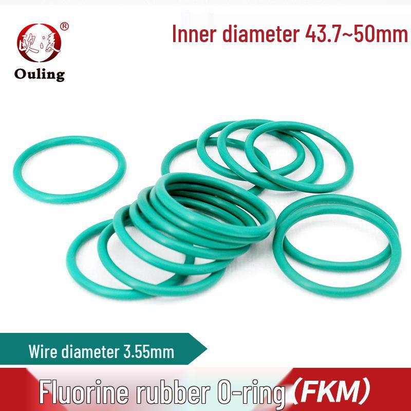 Green FKM O-ring, Inner Diameters: 43.7/45/46.2/47.5/48.7/50mm, Width: 3.55mm, Acid and Alkali Resistant ID 43.7*3.55mm (5 pieces) Green FKM O-ring
Green FKM O-ring, Inner Diameters: 43.7/45/46.2/47.5/48.7/50mm, Width: 3.55mm, Acid and Alkali Resistant ID 43.7*3.55mm (5 pieces) Green FKM O-ring