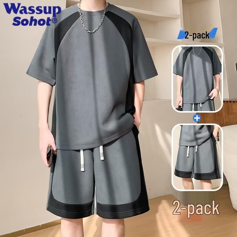 Wassup Sohot Men s Summer Breathable T-shirt & Shorts Set 4XL
Wassup Sohot Men s Summer Breathable T-shirt & Shorts Set 4XL