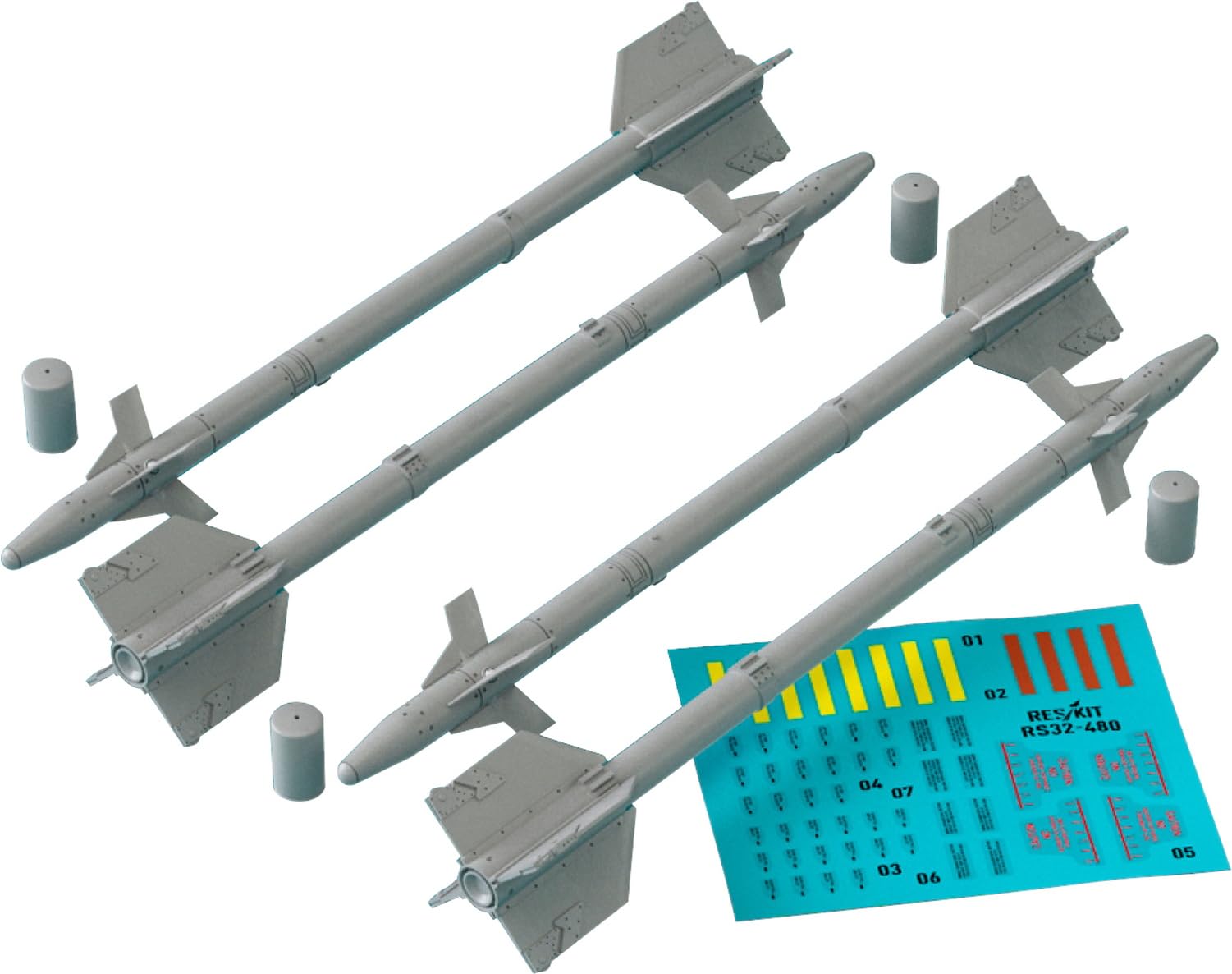 Reskit Sidewinder Missile 4 шт. Пластиковые детали для модели 1/32 AIM-9J RSK32-0480 
Reskit Sidewinder Missile 4 шт. Пластиковые детали для модели 1/32 AIM-9J RSK32-0480