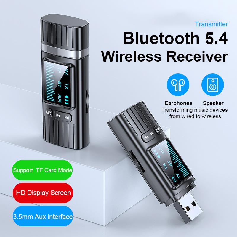 Digital HD Display Bluetooth 5.4 Receiver 3.5mm Aux Audio Stereo Adapter Wireless USB Dongle for TV Box Computer Car Player
Digital HD Display Bluetooth 5.4 Receiver 3.5mm Aux Audio Stereo Adapter Wireless USB Dongle for TV Box Computer Car Player