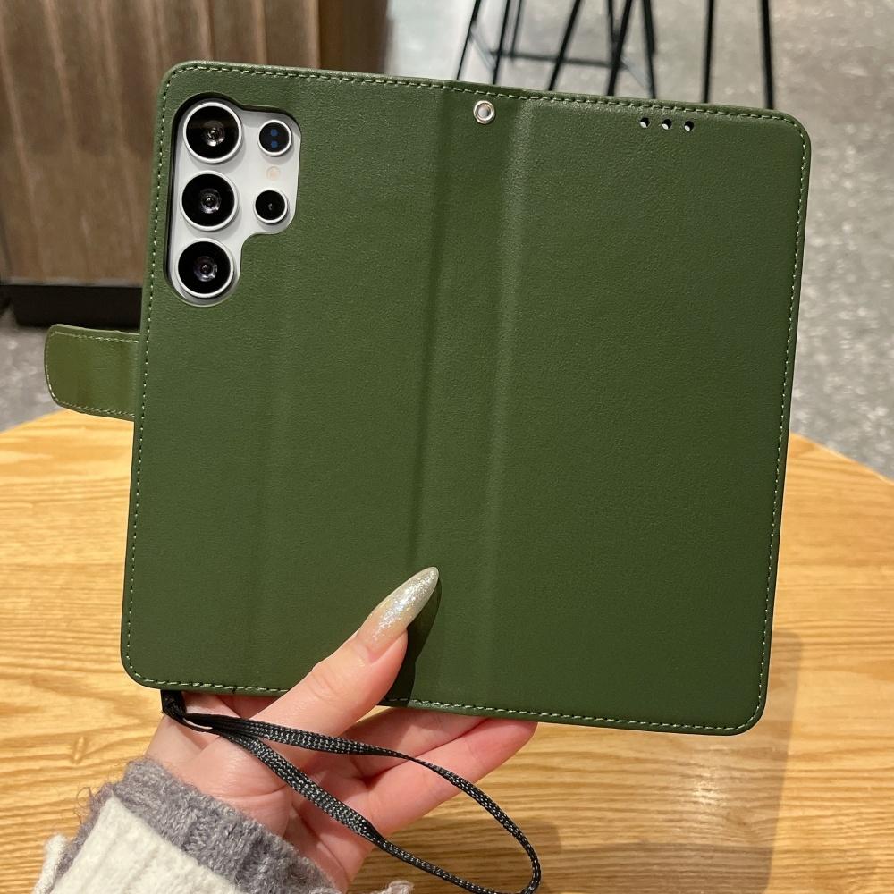 Flip Cover Slot Card Wallet Leather Phone Case For Samsung S25 Ultra S24 S23 S22 Full-Body Protection With Wrist Strap Cover A56 зелений
Flip Cover Slot Card Wallet Leather Phone Case For Samsung S25 Ultra S24 S23 S22 Full-Body Protection With Wrist Strap Cover A56 зелений