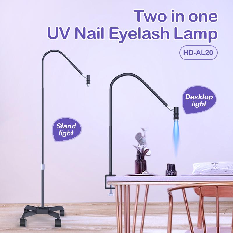 AL30 UV Lamp For Eyelash Extension/Nail Art 6W LED Light Curing Dryer with 360° Adjustable Gooseneck Black
AL30 UV Lamp For Eyelash Extension/Nail Art 6W LED Light Curing Dryer with 360° Adjustable Gooseneck Black