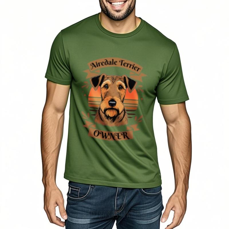 Men Round Neck t shirt Streetwear Teeshirt Airedale Terrier Owner Dog Portrait Sunset Design Minimalist Men tops Quick Dry Shirt 4XL
Men Round Neck t shirt Streetwear Teeshirt Airedale Terrier Owner Dog Portrait Sunset Design Minimalist Men tops Quick Dry Shirt 4XL