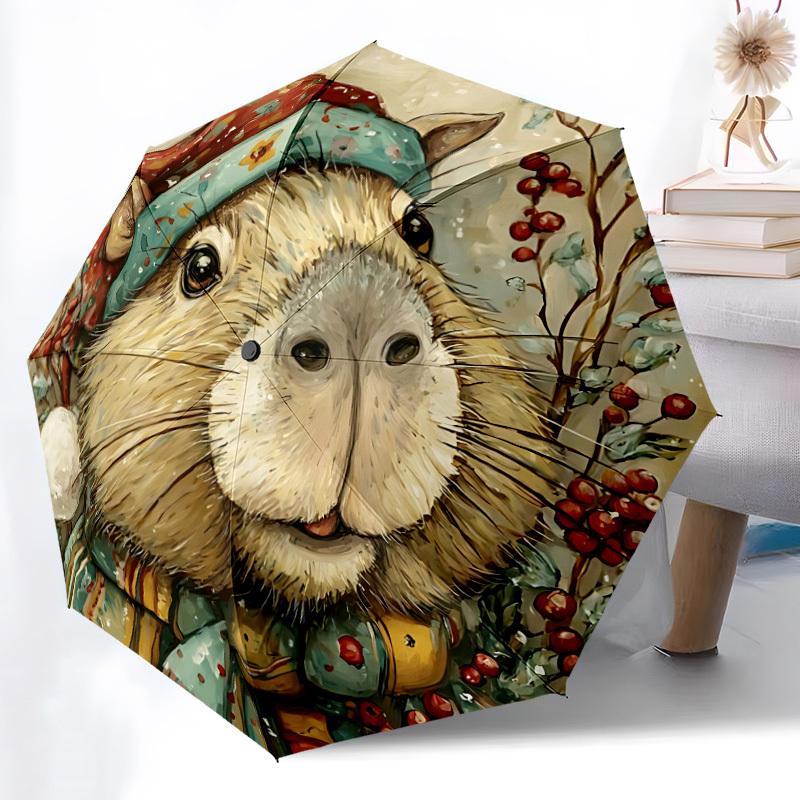 1pc Winter Capybara Automatic Folding Umbrella Durable Iron Frame,All Seasons Home Travel Outdoor Multifunctional Umbrella yy251115160
1pc Winter Capybara Automatic Folding Umbrella Durable Iron Frame,All Seasons Home Travel Outdoor Multifunctional Umbrella yy251115160