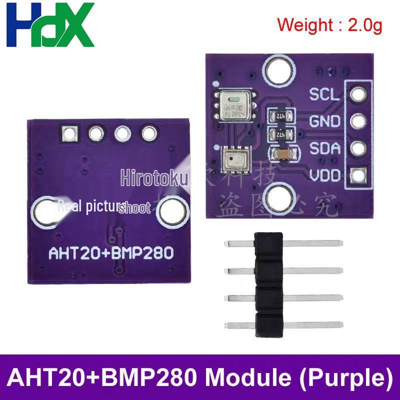 AHT20 & BMP280 High Precision Temperature, Humidity, and Air Pressure Sensor Module
AHT20 & BMP280 High Precision Temperature, Humidity, and Air Pressure Sensor Module