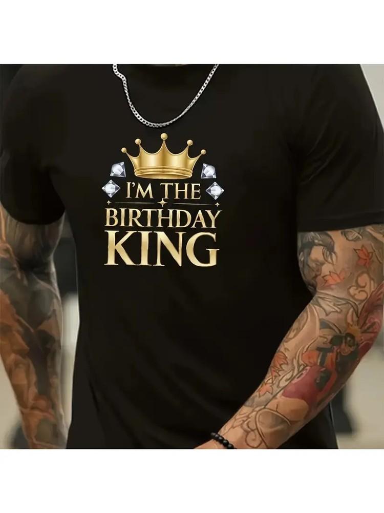 Golden Crown I039;M THE BIRTHDAY KING Short-sleeved T-shirt Summer Round Neck Tren Unisex T-Shirt S
Golden Crown I039;M THE BIRTHDAY KING Short-sleeved T-shirt Summer Round Neck Tren Unisex T-Shirt S