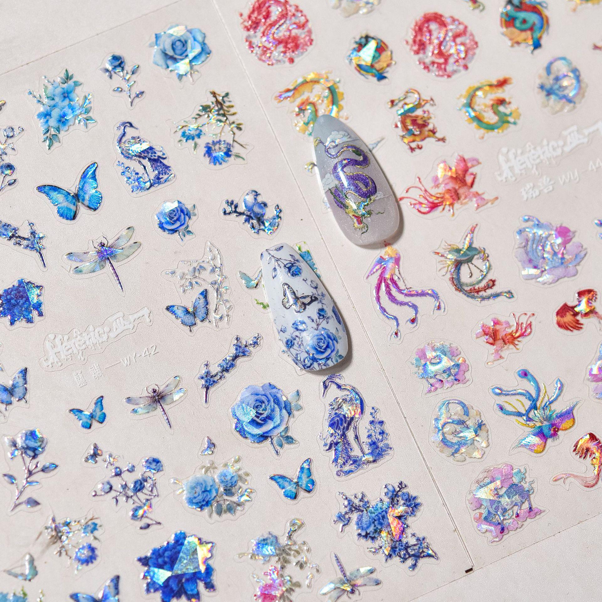 Tomoni Japanese Nail Stickers - Wu Yi Collection: Chinese Style with Butterfly and Rose Designs
Tomoni Japanese Nail Stickers - Wu Yi Collection: Chinese Style with Butterfly and Rose Designs