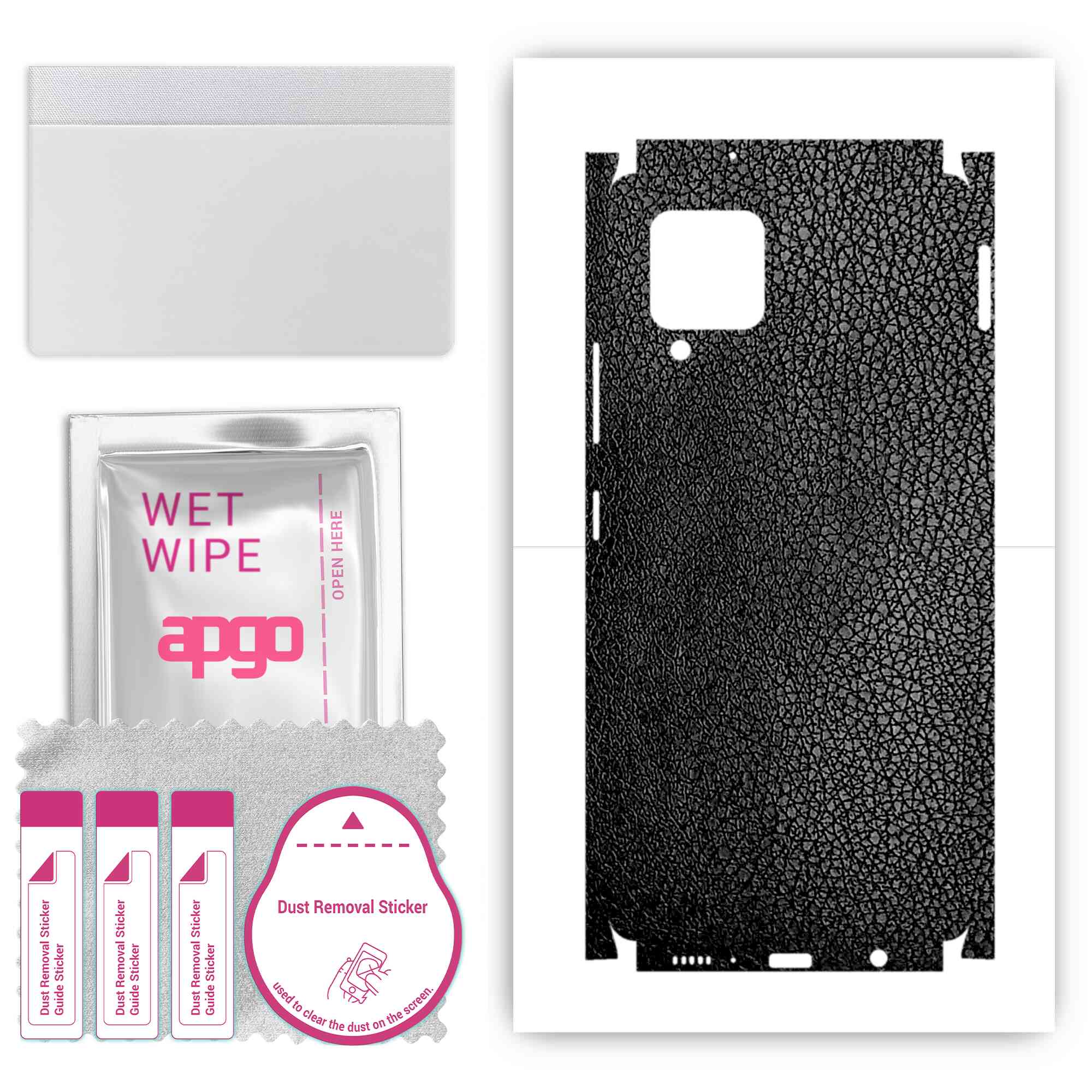 apgo Protective Skin Sticker for the back+sides compatible with Samsung Galaxy A42 5G, Full Wrap Film, Foil, Vinyl - Pattern Black Leather
apgo Protective Skin Sticker for the back+sides compatible with Samsung Galaxy A42 5G, Full Wrap Film, Foil, Vinyl - Pattern Black Leather