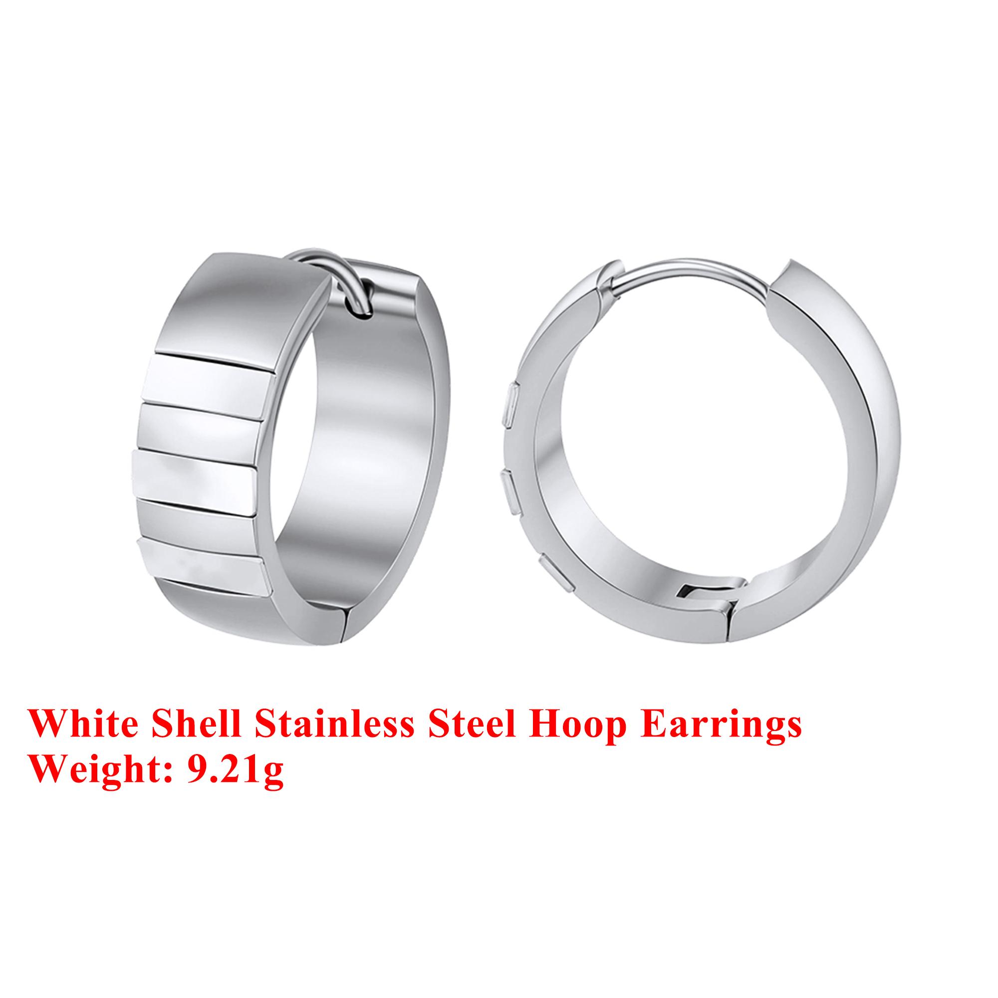 Effie Queen Stainless Steel 18k Gold White Shell Hoop Earrings Banquet Jewelry for Women Birthdays Party Anniversary Gift STME06 серебряный
Effie Queen Stainless Steel 18k Gold White Shell Hoop Earrings Banquet Jewelry for Women Birthdays Party Anniversary Gift STME06 серебряный