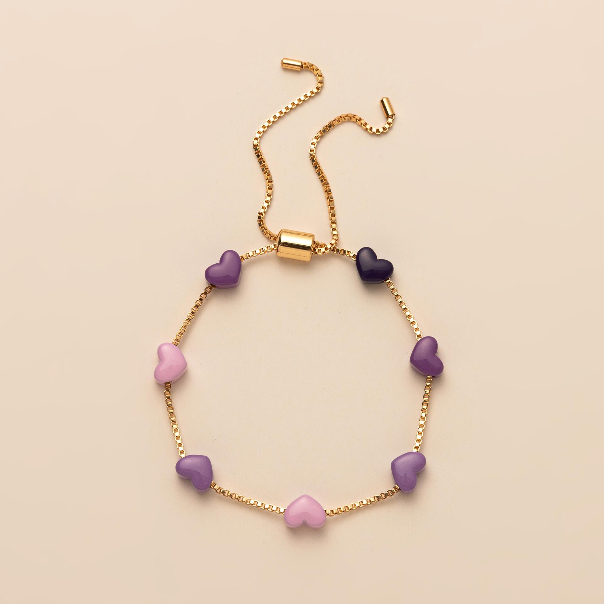 Valentine S Day Children S Color Love Gradual Change Color Bracelet Fashion Cute Electroplated Real Gold Jewelry фіолетовий
Valentine S Day Children S Color Love Gradual Change Color Bracelet Fashion Cute Electroplated Real Gold Jewelry фіолетовий