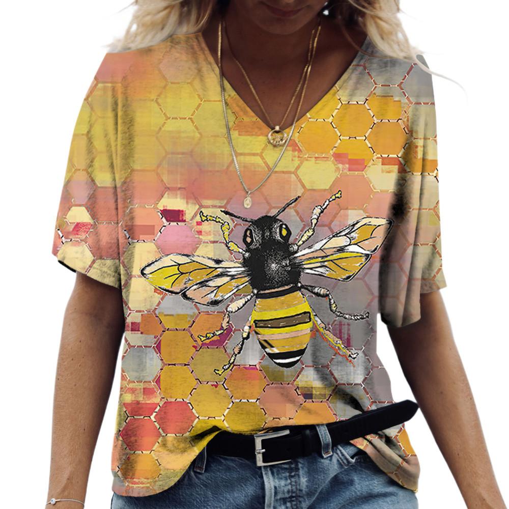 2024 New Women s T-Shirt 3d Print Tee Funny Bee Summer Short Sleeve T-Shirt Female Casual Oversized T Shirt Harajuku V-Neck Tops XS
2024 New Women s T-Shirt 3d Print Tee Funny Bee Summer Short Sleeve T-Shirt Female Casual Oversized T Shirt Harajuku V-Neck Tops XS