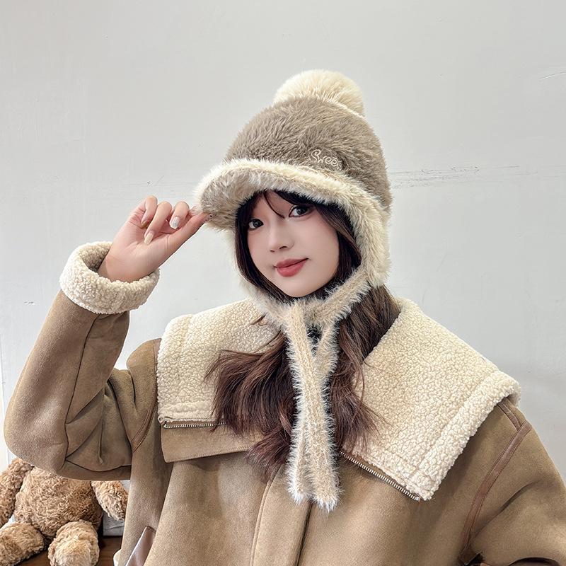 Новая осенне-зимняя шапка для женщин, плюшевая корейская вязаная шапка, универсальная теплая защита ушей, утолщенная модная шерстяная шапка One Size
Новая осенне-зимняя шапка для женщин, плюшевая корейская вязаная шапка, универсальная теплая защита ушей, утолщенная модная шерстяная шапка One Size