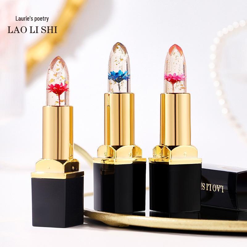 Lauris Blooming Jelly Lipstick: Temperature-Changing, Waterproof, Moisturizing, Non-stick, Non-fading, Color-Enhancing. Standard
Lauris Blooming Jelly Lipstick: Temperature-Changing, Waterproof, Moisturizing, Non-stick, Non-fading, Color-Enhancing. Standard