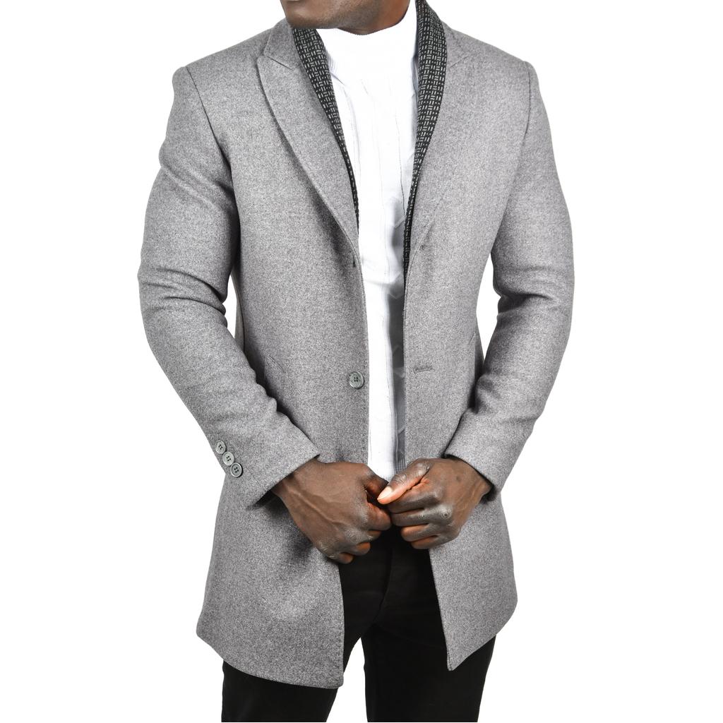 DeepSEA Double Collar Detachable Slim Fit Buttoned Long Cashmere Coat 2407001 48 сірий
DeepSEA Double Collar Detachable Slim Fit Buttoned Long Cashmere Coat 2407001 48 сірий