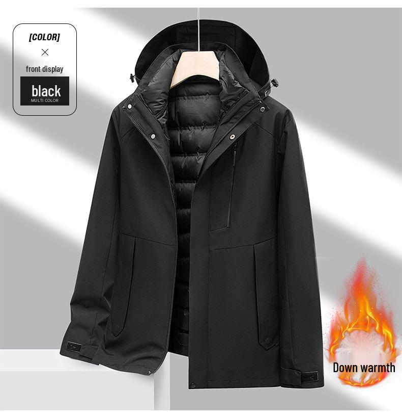 Chinese Red 3-in-1 Detachable Waterproof Ski Jacket: Windproof, Down Layered, Outdoor Storm Workwear. L
Chinese Red 3-in-1 Detachable Waterproof Ski Jacket: Windproof, Down Layered, Outdoor Storm Workwear. L