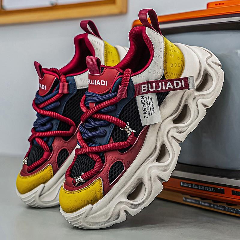 Men s thick-soled height-increasing casual sports shoes, low-top lace-up style, wear-resistant sole, comfortable and anti-slip, 44 червоний
Men s thick-soled height-increasing casual sports shoes, low-top lace-up style, wear-resistant sole, comfortable and anti-slip, 44 червоний