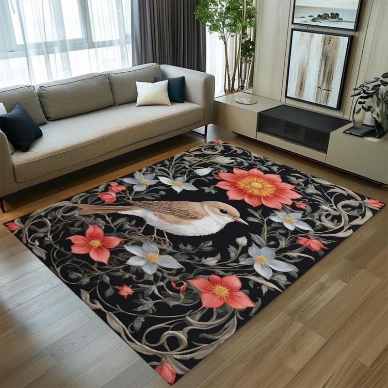 Vintage Oil Painting Bird Rug Dark Botanical Print Non-slip Washable Elegant Floor Mat for Living Room Bedroom Decor 40X60cm
Vintage Oil Painting Bird Rug Dark Botanical Print Non-slip Washable Elegant Floor Mat for Living Room Bedroom Decor 40X60cm