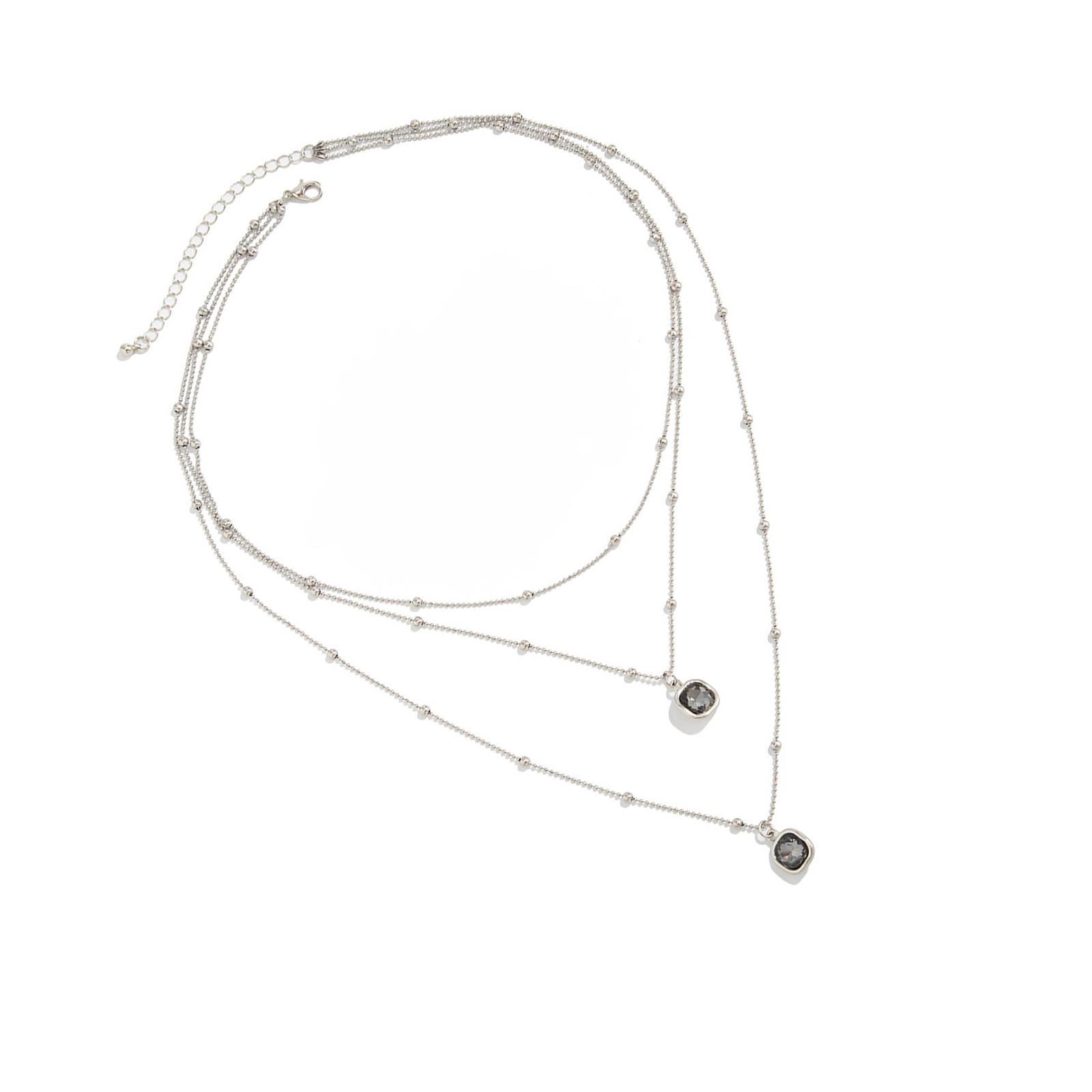 Fashionable Layer Chokers Necklace With Black Acrylic Pendant Delicate Chain Jewelry Gift For Her 1
Fashionable Layer Chokers Necklace With Black Acrylic Pendant Delicate Chain Jewelry Gift For Her 1