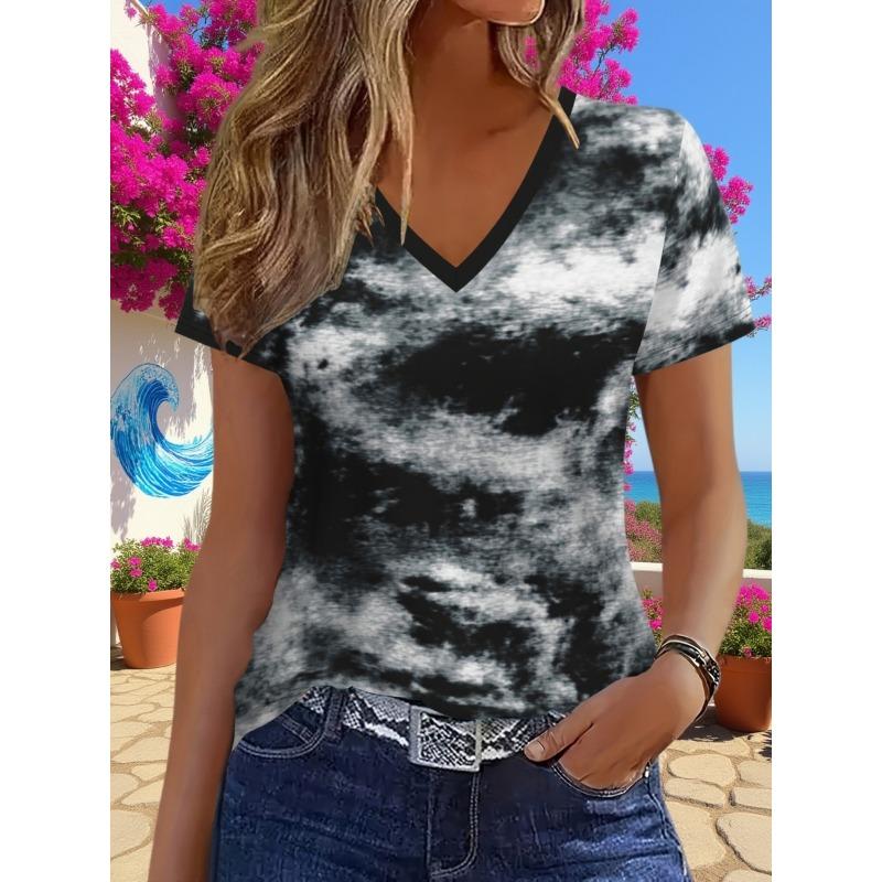 Stylish and elegant gradient graphic V-neck short-sleeved T-shirt 8XL
Stylish and elegant gradient graphic V-neck short-sleeved T-shirt 8XL