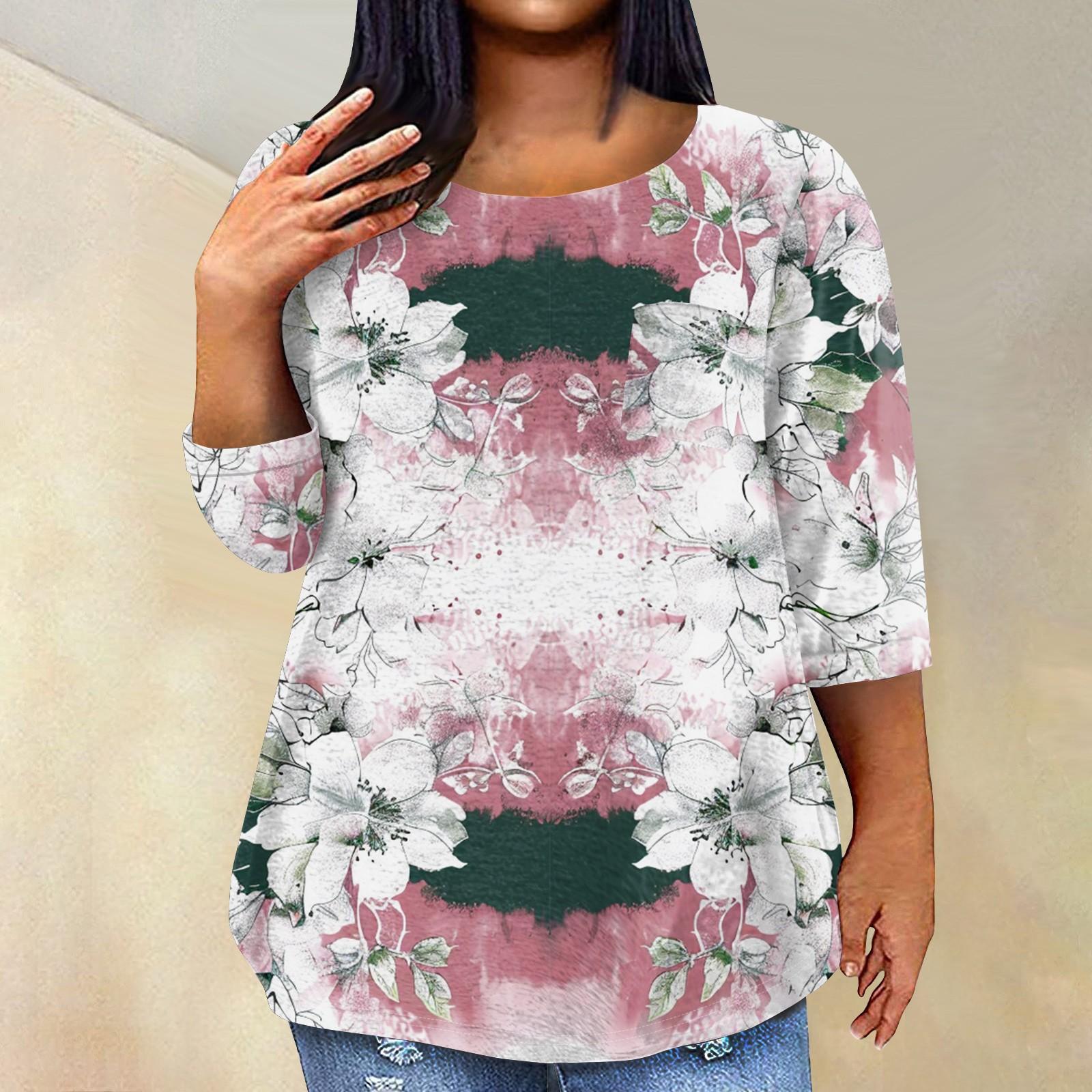 Женский модный повседневный пуловер с круглым вырезом и рукавом три четверти с принтом XXL розовый
Женский модный повседневный пуловер с круглым вырезом и рукавом три четверти с принтом XXL розовый