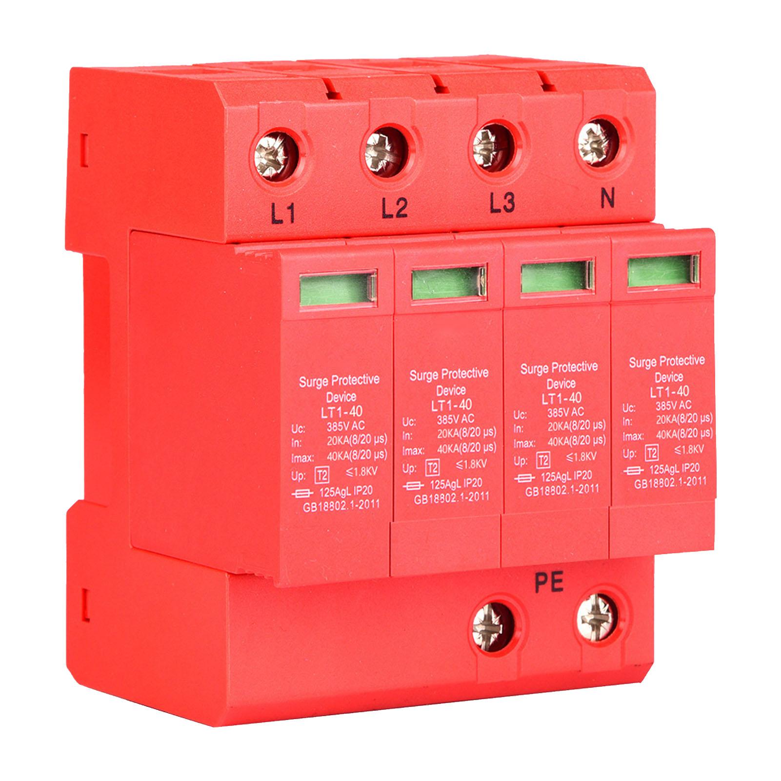 4P 40KA 385V House Surge Protector Low voltage Arrester Device20A білий
4P 40KA 385V House Surge Protector Low voltage Arrester Device20A білий