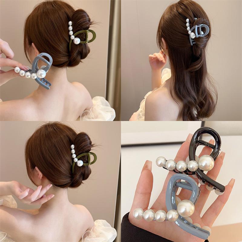 Acrylic Pearl Shark Hairpin: Women s Medium Back of Head Headdress Clip for Half Updo.
Acrylic Pearl Shark Hairpin: Women s Medium Back of Head Headdress Clip for Half Updo.