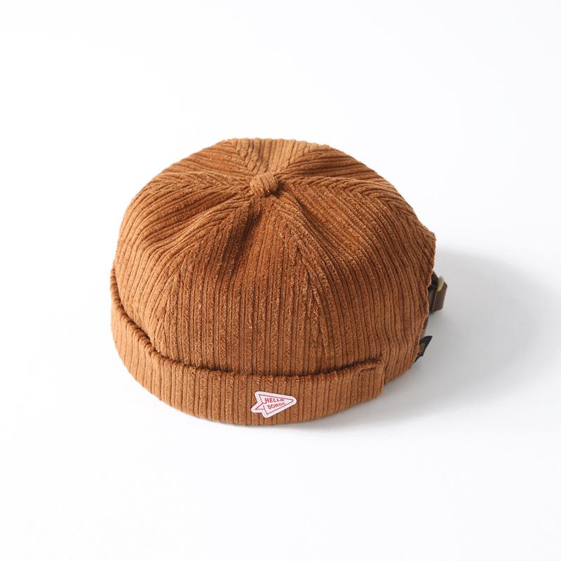 Corduroy Brimless Docker Leon Cap Adjustable Street Casual Sailor Skullcap Beanie Hat No Brim Rolled Cuff Retro Trucker Worker M56-60 cm
Corduroy Brimless Docker Leon Cap Adjustable Street Casual Sailor Skullcap Beanie Hat No Brim Rolled Cuff Retro Trucker Worker M56-60 cm