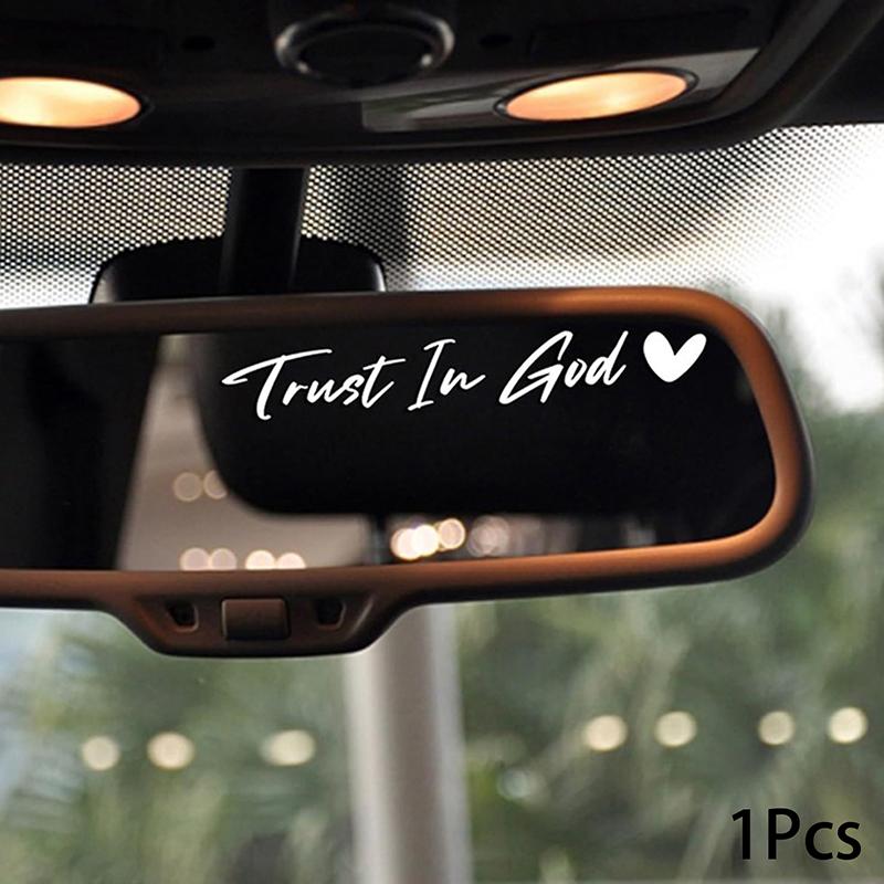 1Pcs Trust In God Heart Car Rear View Mirror Stickers Letter Stickers Waterproof Believe In God Sticker Diy Funny Decals Motorv 1 білий
1Pcs Trust In God Heart Car Rear View Mirror Stickers Letter Stickers Waterproof Believe In God Sticker Diy Funny Decals Motorv 1 білий
