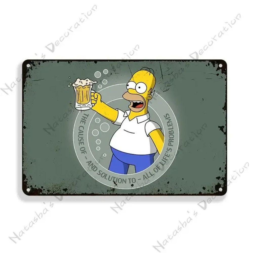 Металева табличка The Simpsons Duff Beer 30x20см, Мультяшний декор для стіни бару
Металева табличка The Simpsons Duff Beer 30x20см, Мультяшний декор для стіни бару