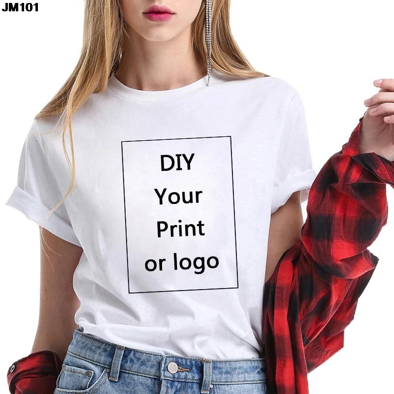 Customized Printed Casual T shirt Harajuku Women DIY Your Like Photo or Logo White Tshirt Fashion Custom Female clothing Tshirt 4XL
Customized Printed Casual T shirt Harajuku Women DIY Your Like Photo or Logo White Tshirt Fashion Custom Female clothing Tshirt 4XL