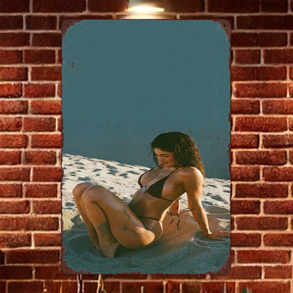 HD Tin Sign Vintage Girl in Black Bikini on Sandy Beach Metal Wall Art Retro Decor for Home Bar Cafe 20x30cm(7.8x11.8inch)
HD Tin Sign Vintage Girl in Black Bikini on Sandy Beach Metal Wall Art Retro Decor for Home Bar Cafe 20x30cm(7.8x11.8inch)