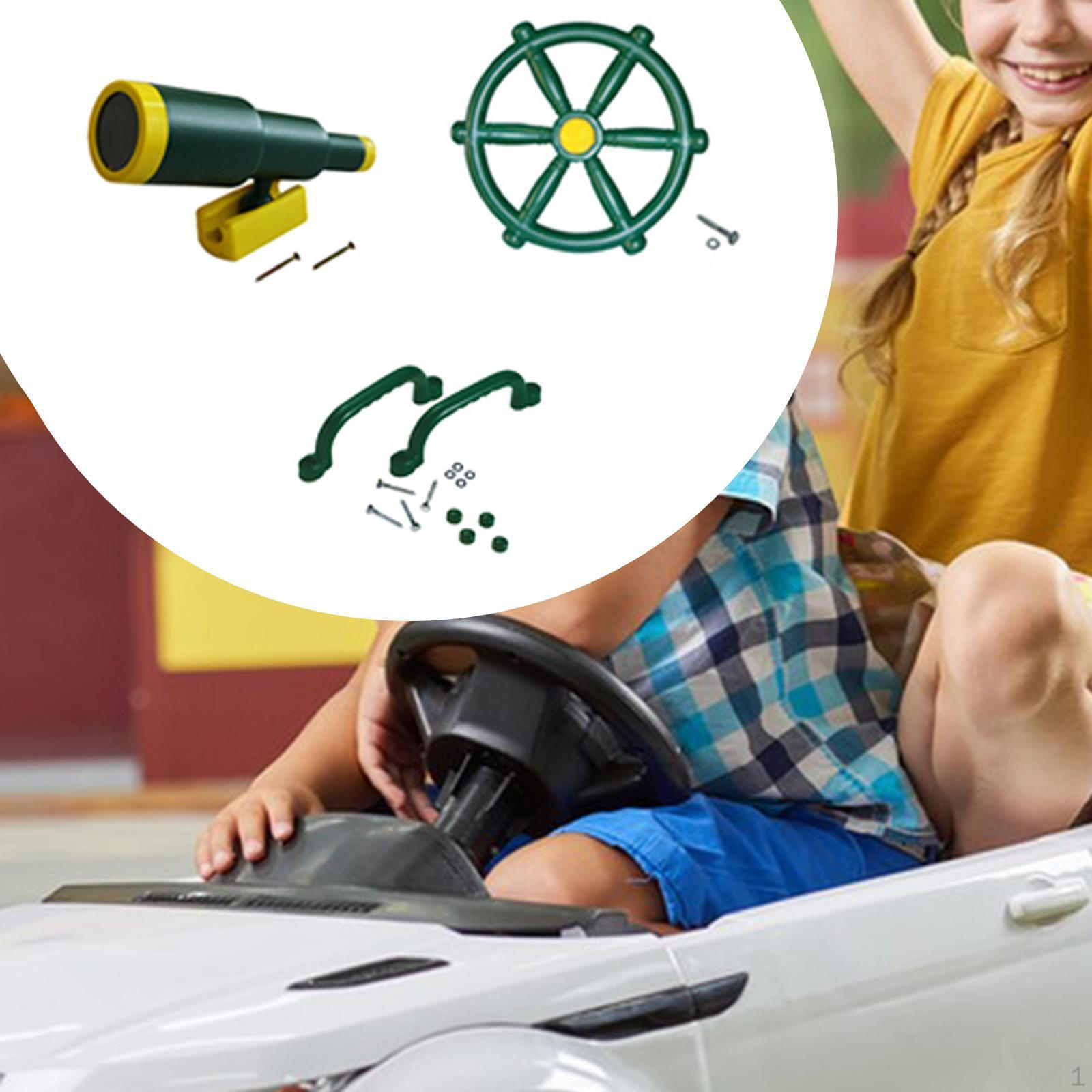 Детская игровая площадка Аксессуары для качелей Детский руль Аксессуары для игр на открытом воздухе для заднего двора Set of 12
Детская игровая площадка Аксессуары для качелей Детский руль Аксессуары для игр на открытом воздухе для заднего двора Set of 12