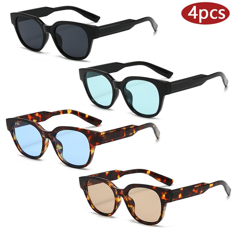Cycling 4pcs Fashion Round Sunglasses for Women 2026 New UV Protection Sun Glasses Causal Travel Eyewear European And American
Cycling 4pcs Fashion Round Sunglasses for Women 2026 New UV Protection Sun Glasses Causal Travel Eyewear European And American