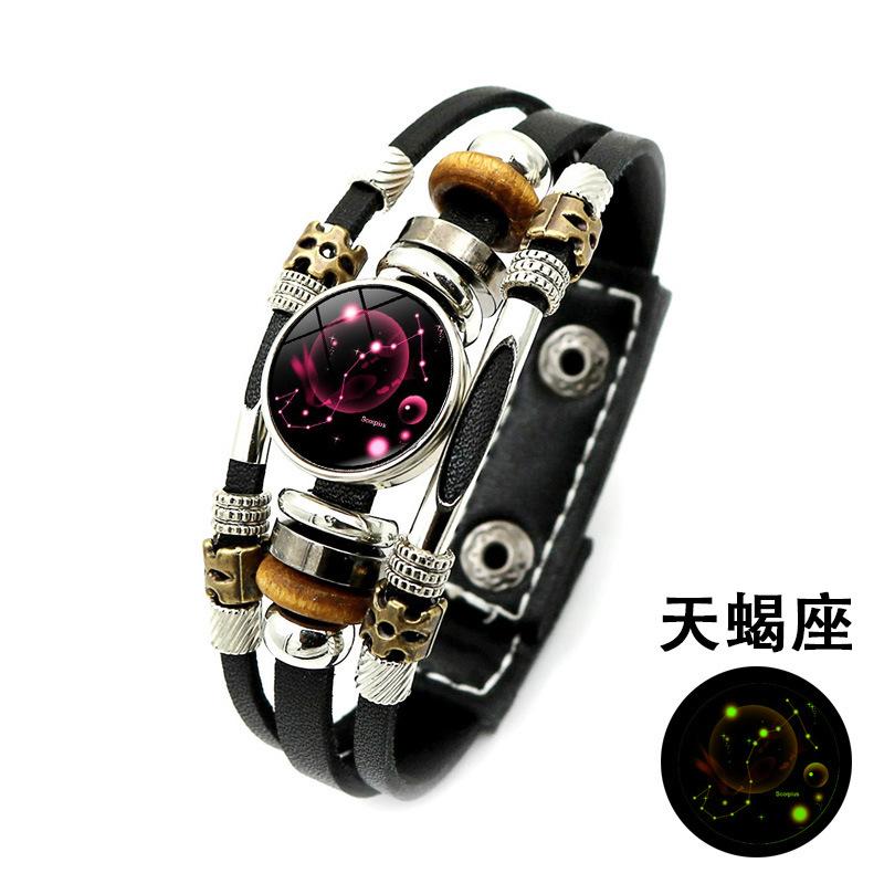 Retro Glow In The Dark Zodiac Multilayer Beaded Leather Bracelet Women Couple Jewelry Gift
Retro Glow In The Dark Zodiac Multilayer Beaded Leather Bracelet Women Couple Jewelry Gift