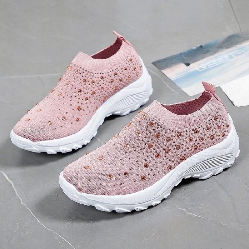 Новые женские повседневные кроссовки с толстой подошвой и водяными бриллиантами, спортивная обувь из летящей ткани больших размеров 43 розовый
Новые женские повседневные кроссовки с толстой подошвой и водяными бриллиантами, спортивная обувь из летящей ткани больших размеров 43 розовый