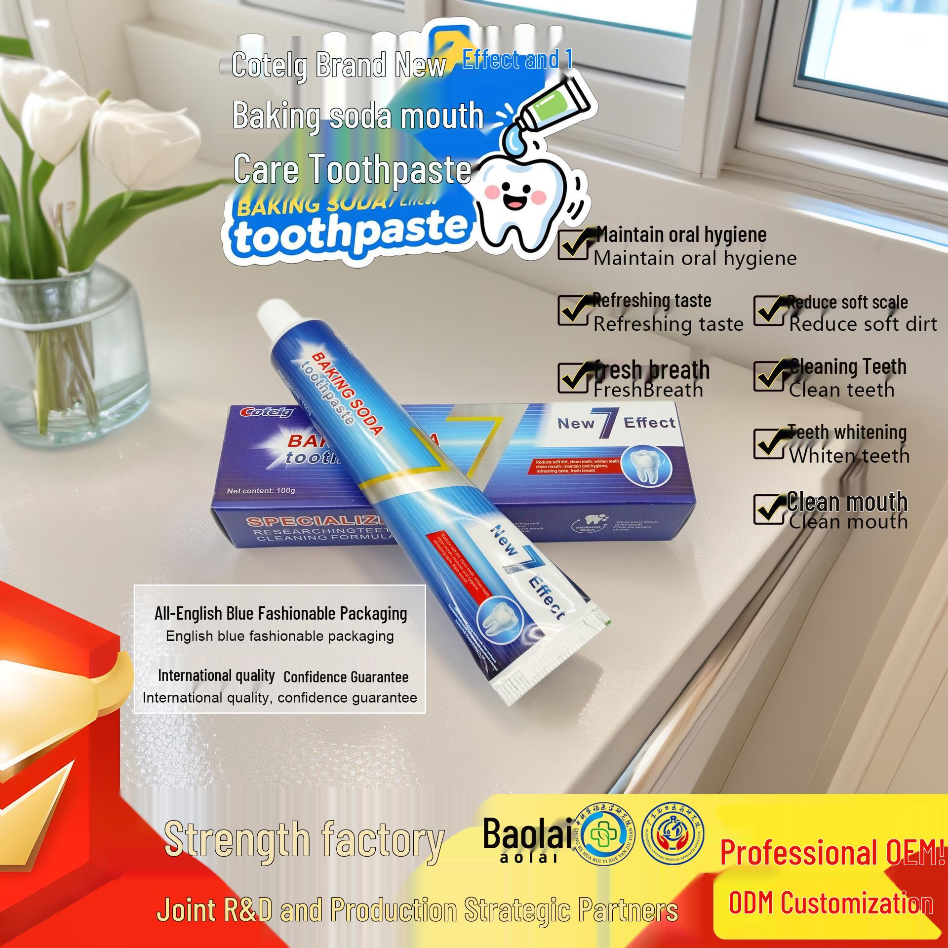 Cotelg 7-in-1 Whitening Baking Soda Toothpaste - Top Seller in Oral Care
Cotelg 7-in-1 Whitening Baking Soda Toothpaste - Top Seller in Oral Care