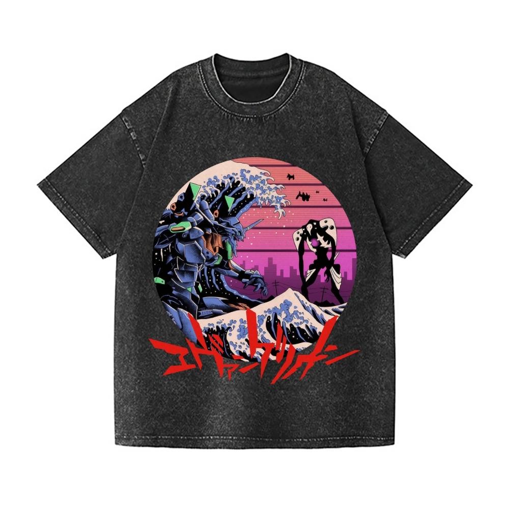Evangelion Vintage Wash Japanese Design T-Shirt High-quality Streetwear Is Suitable for Both Men Summer S
Evangelion Vintage Wash Japanese Design T-Shirt High-quality Streetwear Is Suitable for Both Men Summer S