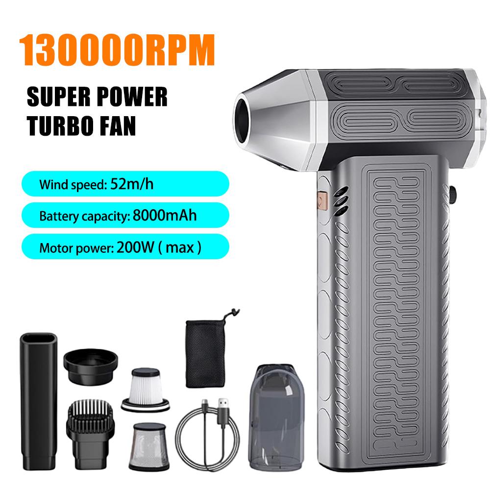 CAER 130000 об/мин Турбовентилятор Воздуходувка 2-в-1 Турбо Джет Ручной Автомобильный Пылесос Портативный Канальный Вентилятор Электрический Пневмопистолет
CAER 130000 об/мин Турбовентилятор Воздуходувка 2-в-1 Турбо Джет Ручной Автомобильный Пылесос Портативный Канальный Вентилятор Электрический Пневмопистолет