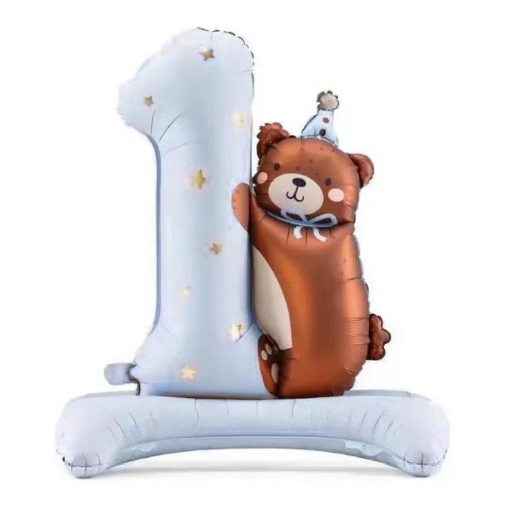 4pcs Party Decor Brown Standing Balloon Blue Pink One Year Old Balloon Digital Lovely Design Bear Balloon Birthday Party 10inch синій
4pcs Party Decor Brown Standing Balloon Blue Pink One Year Old Balloon Digital Lovely Design Bear Balloon Birthday Party 10inch синій