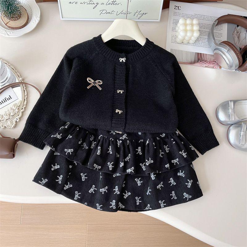 2025 Girls Spring-Autumn Knit Cardigan & Skirt Two-Piece Set 100-110cm чорний
2025 Girls Spring-Autumn Knit Cardigan & Skirt Two-Piece Set 100-110cm чорний