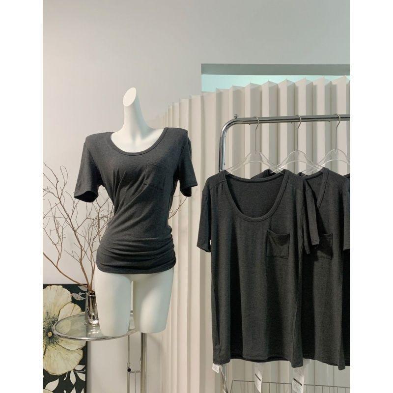 Women s Gray Modal U-Neck Short Sleeve Slimming Base Layer T-Shirt, Summer Trend Large білий
Women s Gray Modal U-Neck Short Sleeve Slimming Base Layer T-Shirt, Summer Trend Large білий