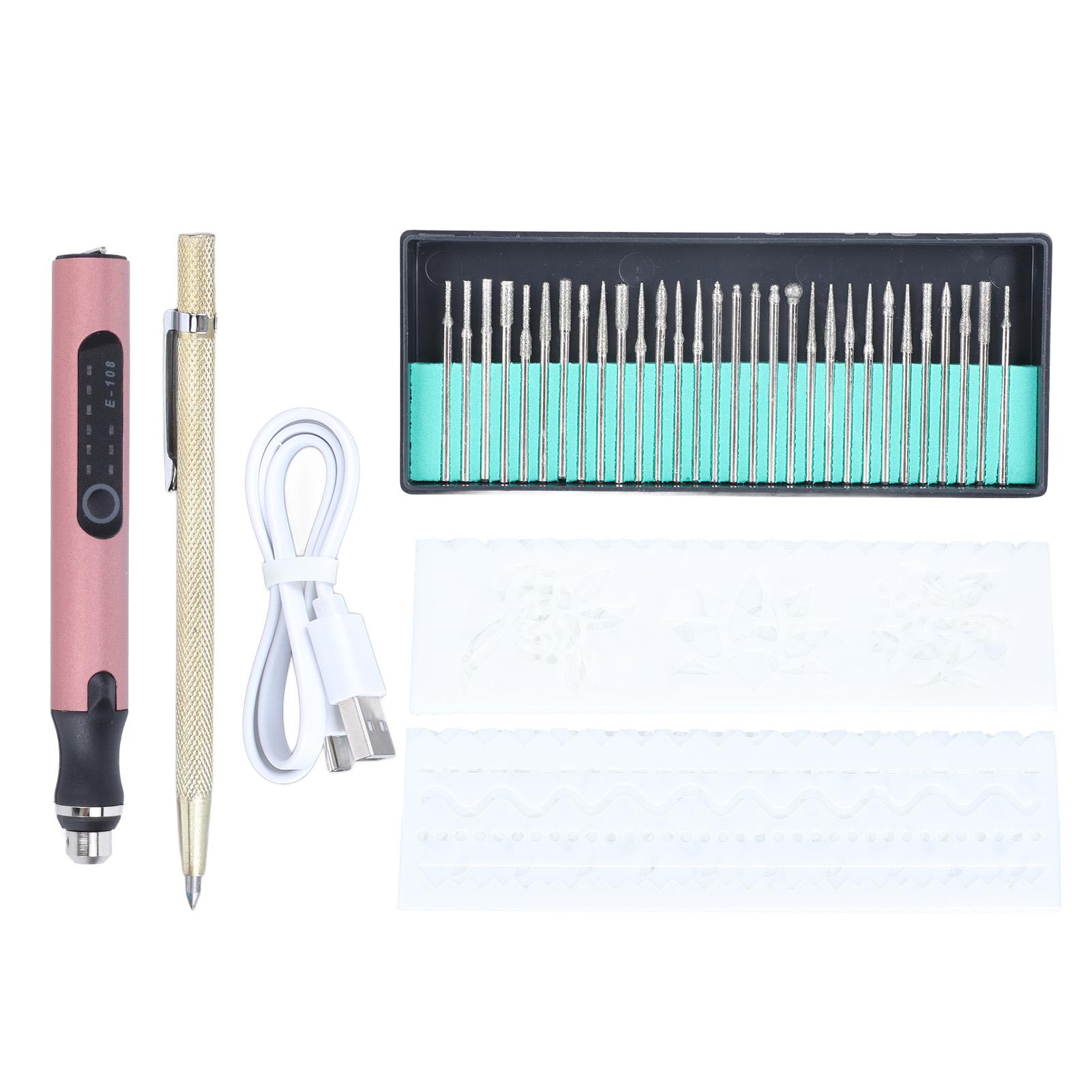 Cordless DIY Electric Engraving Pen 3.6V 8W 3 Levels Speed Portable USB Rechargeable Engraving Pen срібний
Cordless DIY Electric Engraving Pen 3.6V 8W 3 Levels Speed Portable USB Rechargeable Engraving Pen срібний