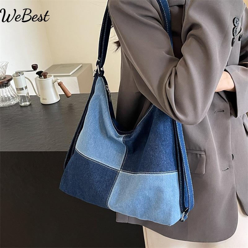 Summer New Versatile Large Capacity Denim Underarm Bag Single Shoulder Tote Bag чёрный
Summer New Versatile Large Capacity Denim Underarm Bag Single Shoulder Tote Bag чёрный