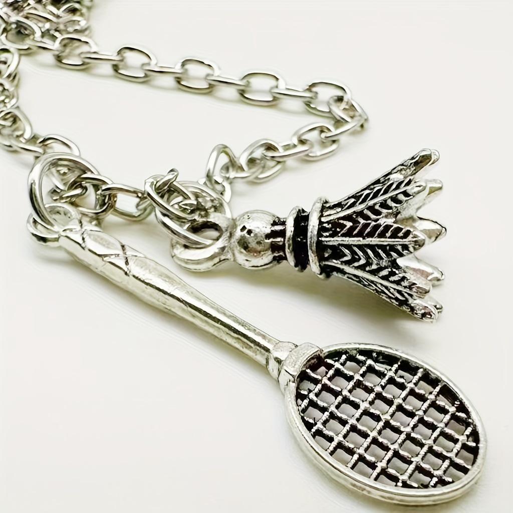 Unisex Cross Alloy Badminton Racket Pendant Necklace – Niche High-End Design серебряный
Unisex Cross Alloy Badminton Racket Pendant Necklace – Niche High-End Design серебряный