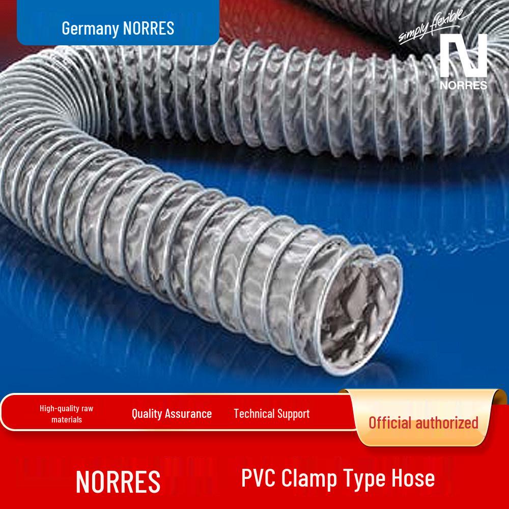 NORRES Germany CP PVC465 Clip-On Hose, Alkali & Acid Resistant, Temp. Resistant to +110°C Consult Customer Service for Stock
NORRES Germany CP PVC465 Clip-On Hose, Alkali & Acid Resistant, Temp. Resistant to +110°C Consult Customer Service for Stock
